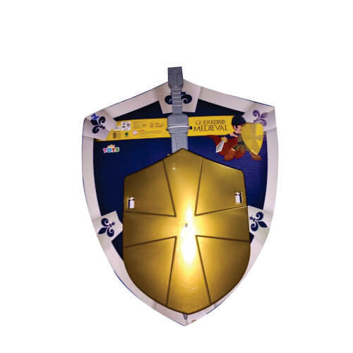 Escudo Medieval Solapa C/ Espada Un (369) Mini Toys