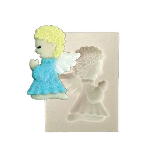 Molde Silicone Anjo Orando (103-08) Mzlcriaçoes