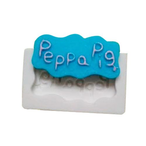 Molde Silicone Logo Peppa (159-04) Mzlcriação