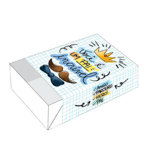 Caixa Divertida P/ 6 Doces Pai Incrivel (2443) C/ 10 Un Erika