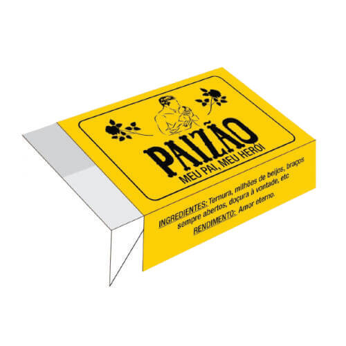 Caixa Divertida P/ 6 Doces Paizão (567) C/ 10 Un Erika