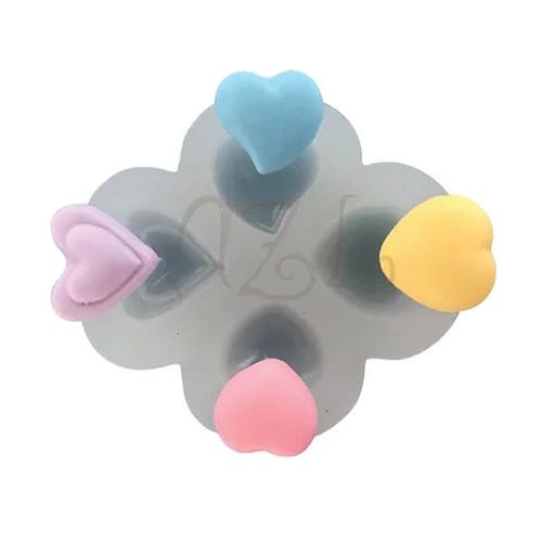 Molde Silicone Kit Corações Medios (950-02) Mzlcriação