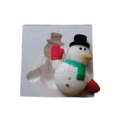 Molde Silicone Boneco De Neve (133-07) Mzlcriação