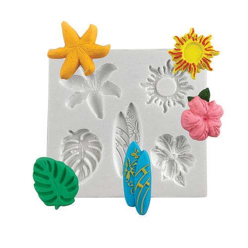 Molde Silicone Kit Tropical Prancha (168-02) Mzlcriação