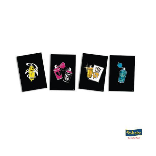 Quadros Decorativos Fortnite C/ 4 Un Festcolor