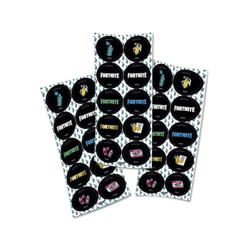 Adesivo Redondo Fortnite C/ 30 Un Festcolor