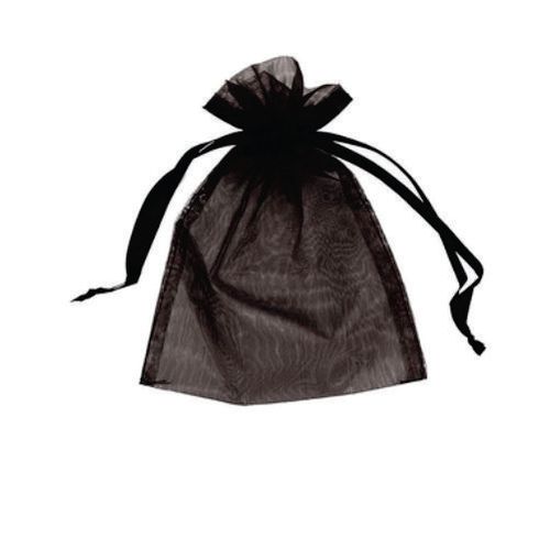 Saco Organza 15x20 Preto C/ 10 Un Brfestas