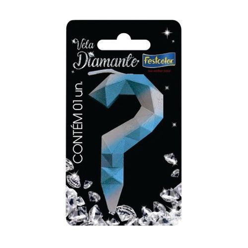 Vela Aniversário Metalizada Ouro Festcolor