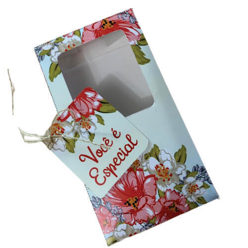 Caixa Barra De Chocolate Flores (1779) C/ 3 Un Erika