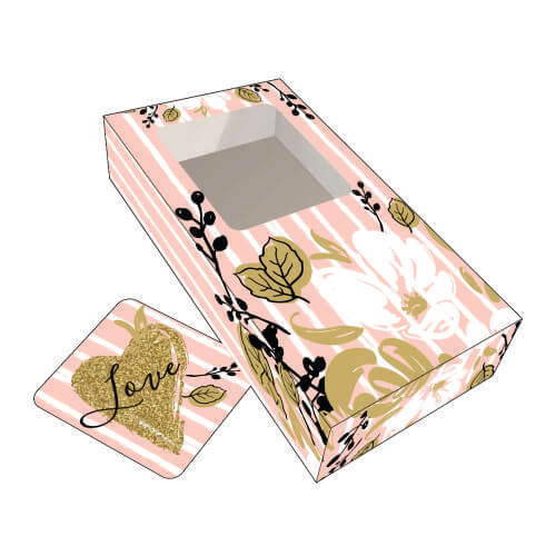 Caixa Barra De Chocolate Delicadeza Em Flor (2303) C/ 3 Un Erika