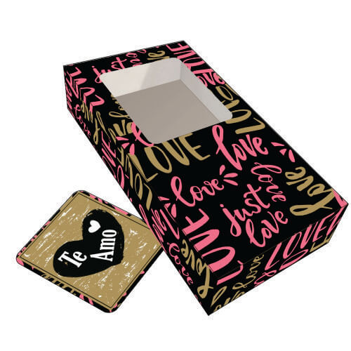 Caixa Barra De Chocolate Love (2305) C/ 3 Un Erika