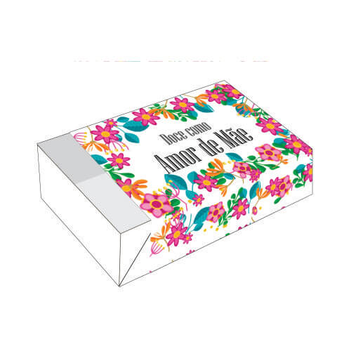 Caixa Divertida P/ 6 Doces Amor De Mãe (2261) C/ 10 Un Erika