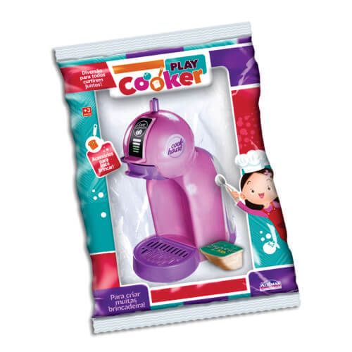 Brinquedo Cafeteira + 01 Capsula Altimar Brinquedos