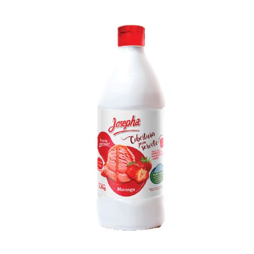 Cobertura De Sorvete Morango C/ Polpa 1,3 Kg Josepha