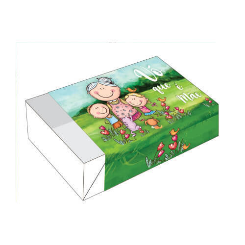Caixa Divertida P/ 6 Doces Vó Que É Mãe (2273) C/ 10 Un Erika