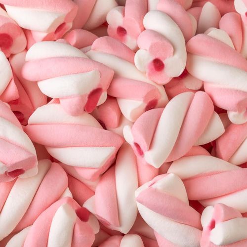Marshmallow Recheado Rosa/Branco 250 Gr Fini