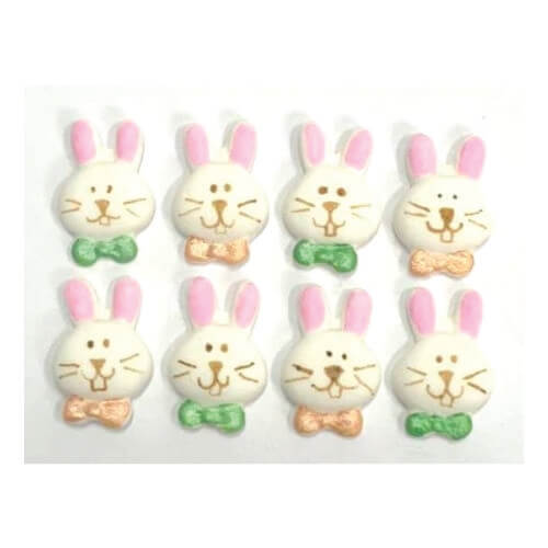 Biscuit Comestivel Coelho Gravata C/ 8 Un (259) Jady