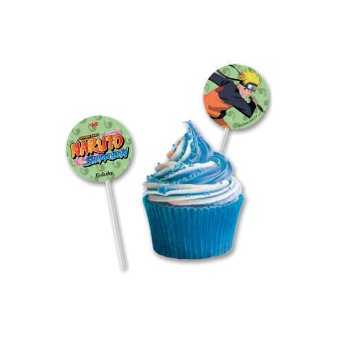 Bandeirinha P/ Docinhos Naruto C/ 8 Un Festcolor