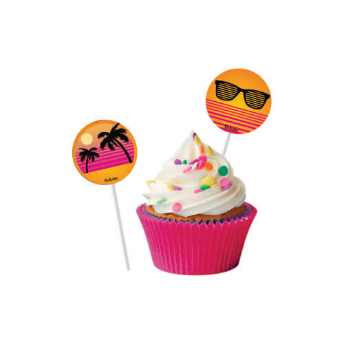 Bandeirinha P/ Docinhos Tardezinha C/ 8 Un Festcolor