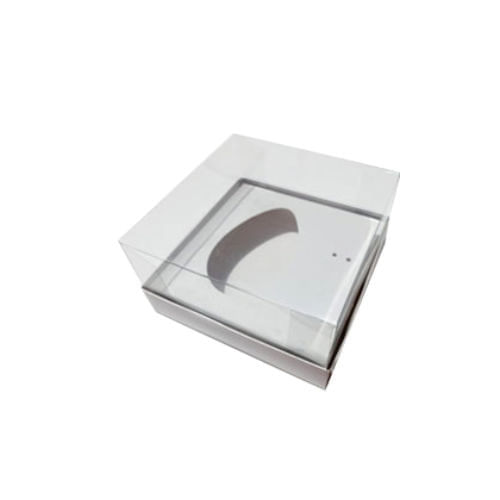 Caixa Ovo De Pascoa 350/500 Gr Branco C/ 05 Un (392182) Decora