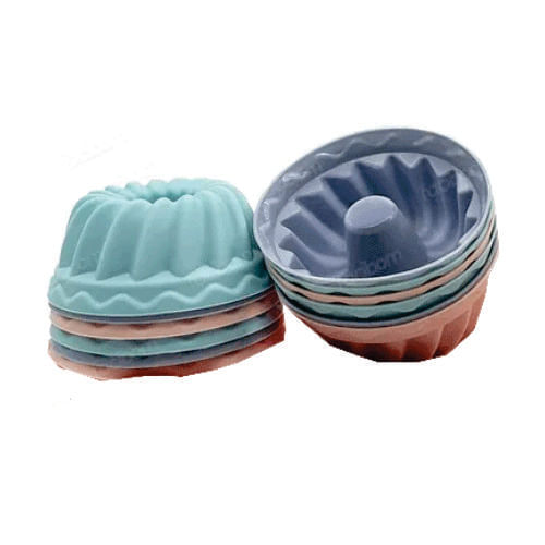 Kit Forma P/ Muffins Silicone 6,5x2,5 Cm (Su201319kit) Unica