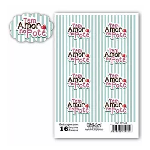 Etiqueta Nuvem Tem Amor No Pote C/ 16 Un (Ep-500-544) Kid-Art