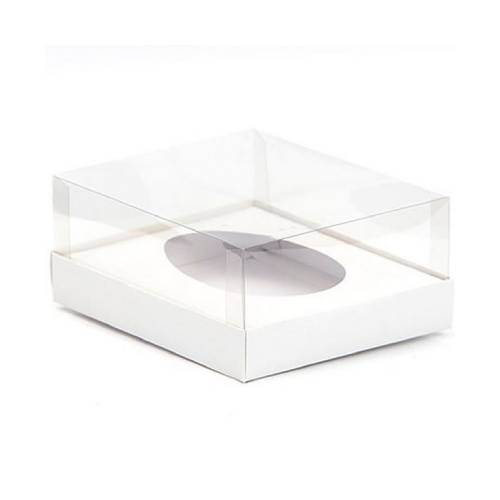 Caixa Ovo De Colher 500 Gr Branca 20,5x17x6,5 Cm C/ 5 Unid. Assk