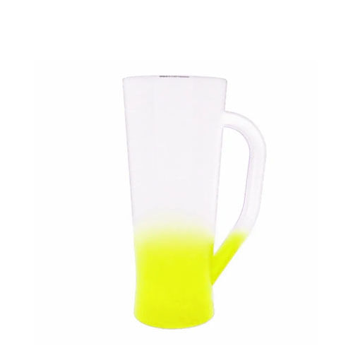 Caneca Slim Transparente Degrade Amarelo 400  Ml Franzao