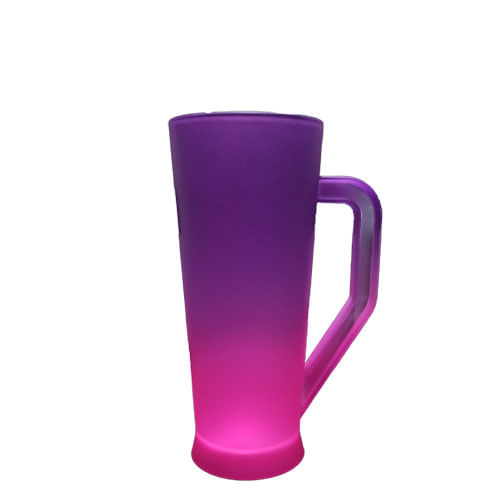 Caneca Slim Bicolor Degrade Roxo/Rosa 400  Ml Franzao