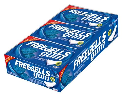Chicle Gum Freegells Hortelã C/ 15 Un