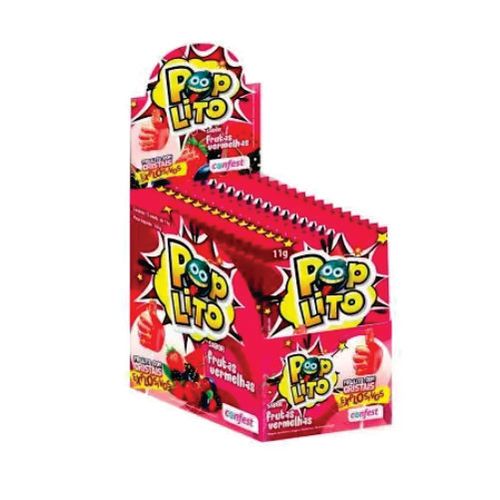 Pirulito Pop Lito Frutas Display C/ 15 Un Confest