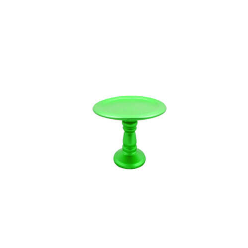 Boleira Disco Pequena Verde Folha Ceramica A13,5 X 23,5 Cm (8494) Elaine