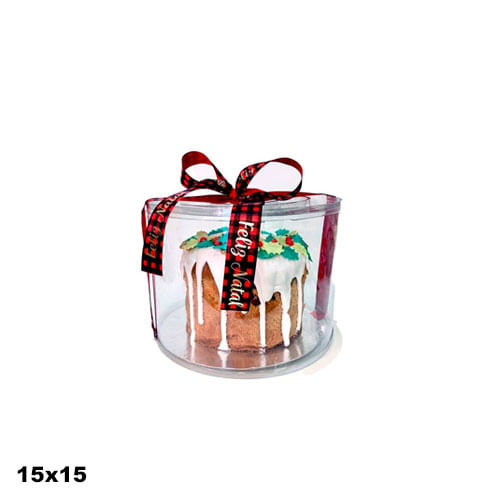 Embalgem Cake Cover Transparente 15x15 C/ 5 Un Flip