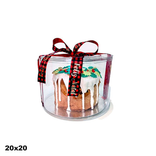 Embalgem Cake Cover Transparente 20x20 C/ 5 Un Flip