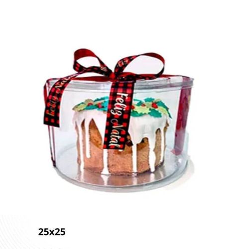 Embalgem Cake Cover Transparente 25x25 C/ 5 Un Flip
