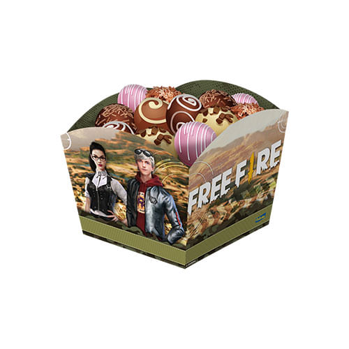 Cachepot Free Fire C/ 8 Un Festcolor