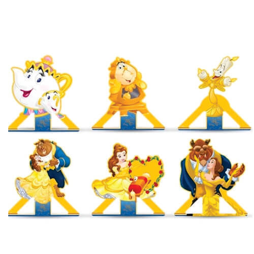 Decoração De Mesa Bela E A Fera C/ 6 Un Regina