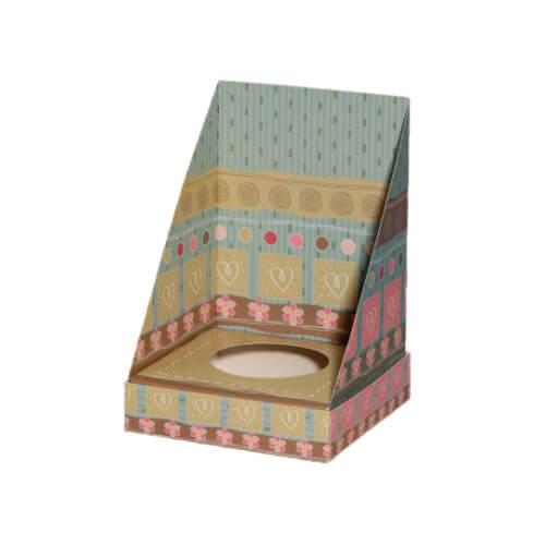 Caixa Vitrine C/ Lateral Rosa/Verde Un (103169) Decora