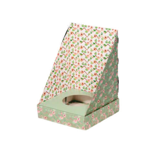 Caixa Vitrine C/ Lateral Flowers 350/500 Gr (300151) Decora