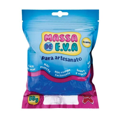 Massa De Eva Azul Escuro 50 Gr Makemais