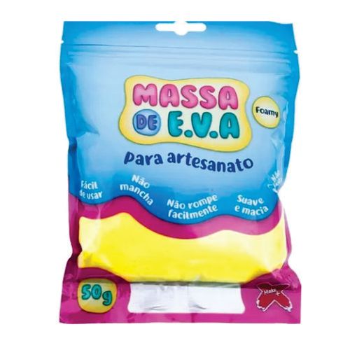Massa De Eva Amarelo 50 Gr Makemais