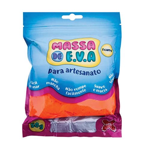 Massa De Eva Laranja 50 Gr Makemais