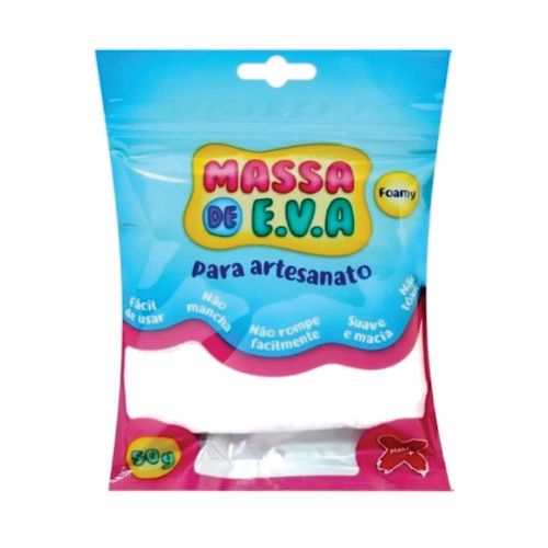 Massa De Eva Branca 50 Gr Makemais