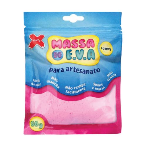 Massa De Eva Rosa Bebe 50 Gr Makemais