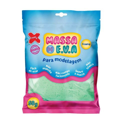 Massa De Eva Verde Claro 50 Gr Makemais