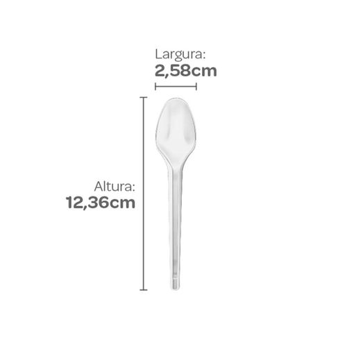 Colher Sobremesa 50un Strawplast
