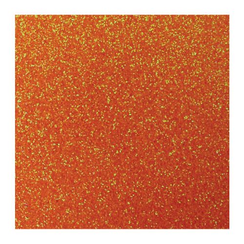 Eva C/ Glitter Neon Laranja 40 X 60 Cm Un Makemais