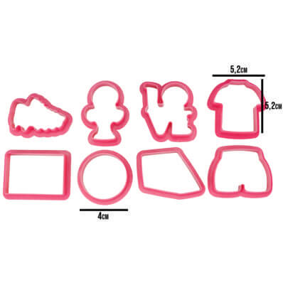 Kit Cortador Futebol 8 Pçs (Gmezn1095) Primechef