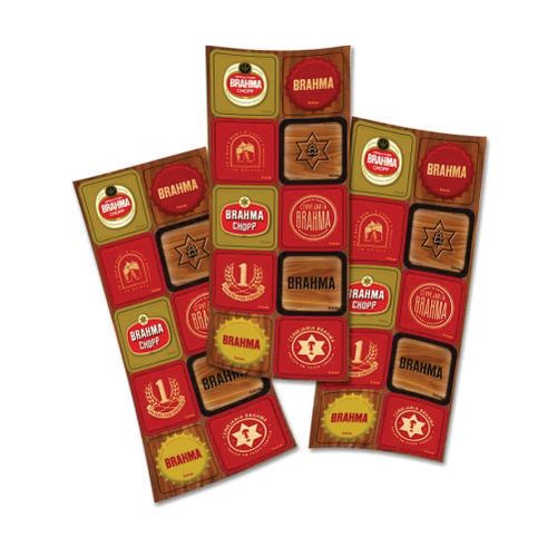 Adesivo Quadrado Brahma C/ 30 Un Festcolor
