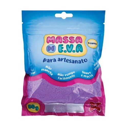 Massa De Eva Roxa 50 Gr Makemais